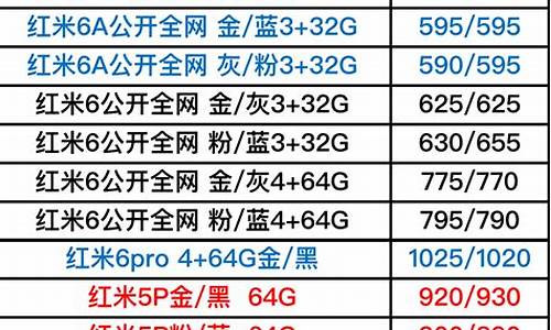 小米手机报价表查询官网